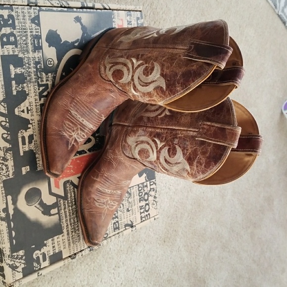 Justin Boots Shoes - Women's Puma Tan Cowgirl Boots